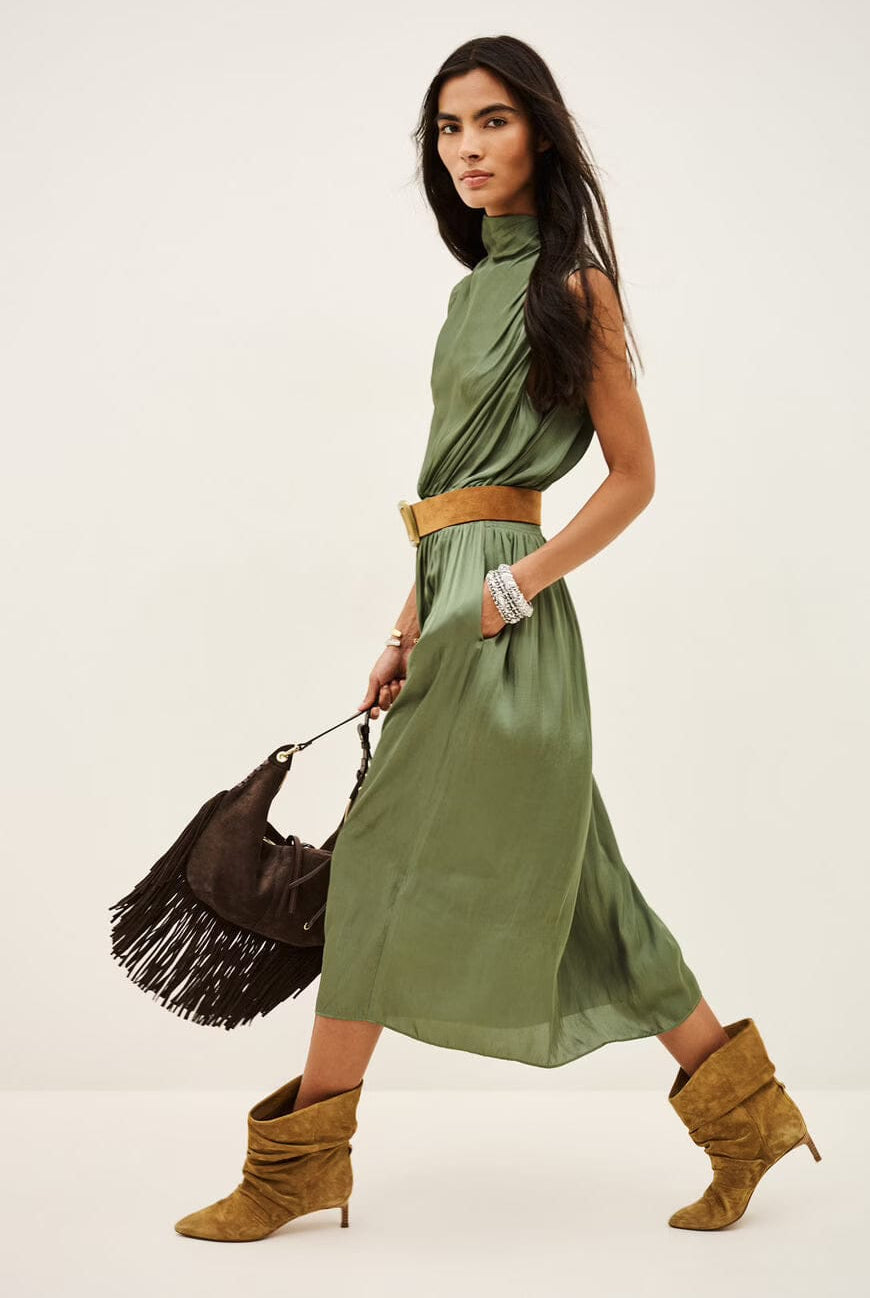 CELEA Midi Dress, Kaki (1H26CELE_KAKI)