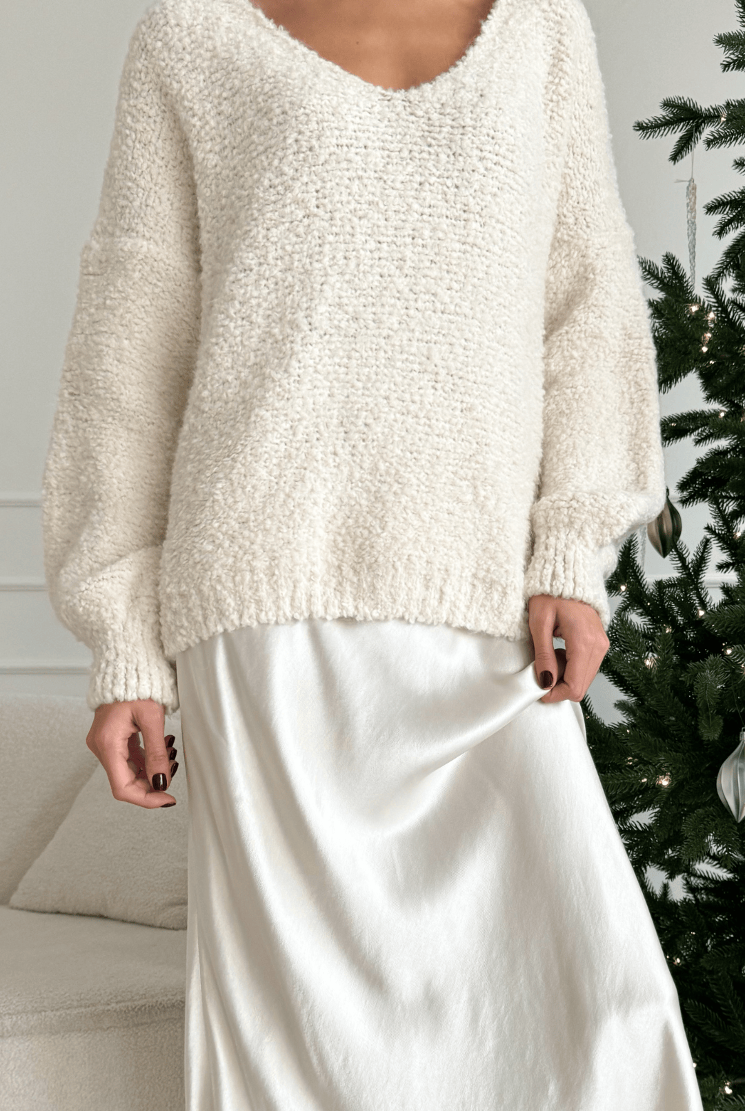 CHARLI - Chandail en Tricot Bouclé Jenny