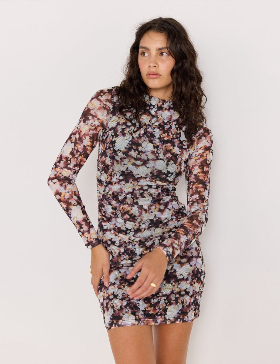 minkpink audrey midi dress MINKPINK Audrey Mesh Midi Dress