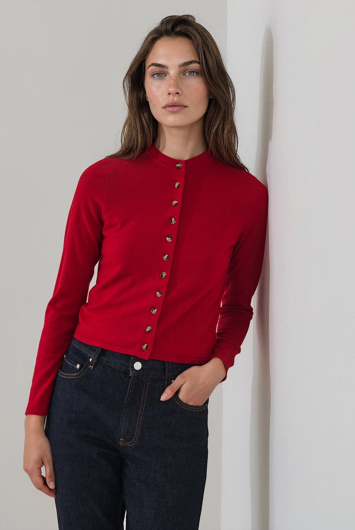 PATRICK ASSARAF - Extra-Fine Merino Cropped Cardigan
