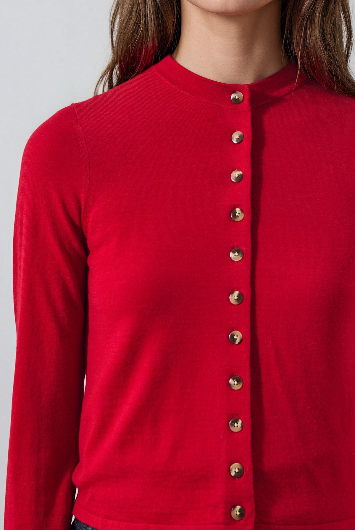 PATRICK ASSARAF - Extra-Fine Merino Cropped Cardigan
