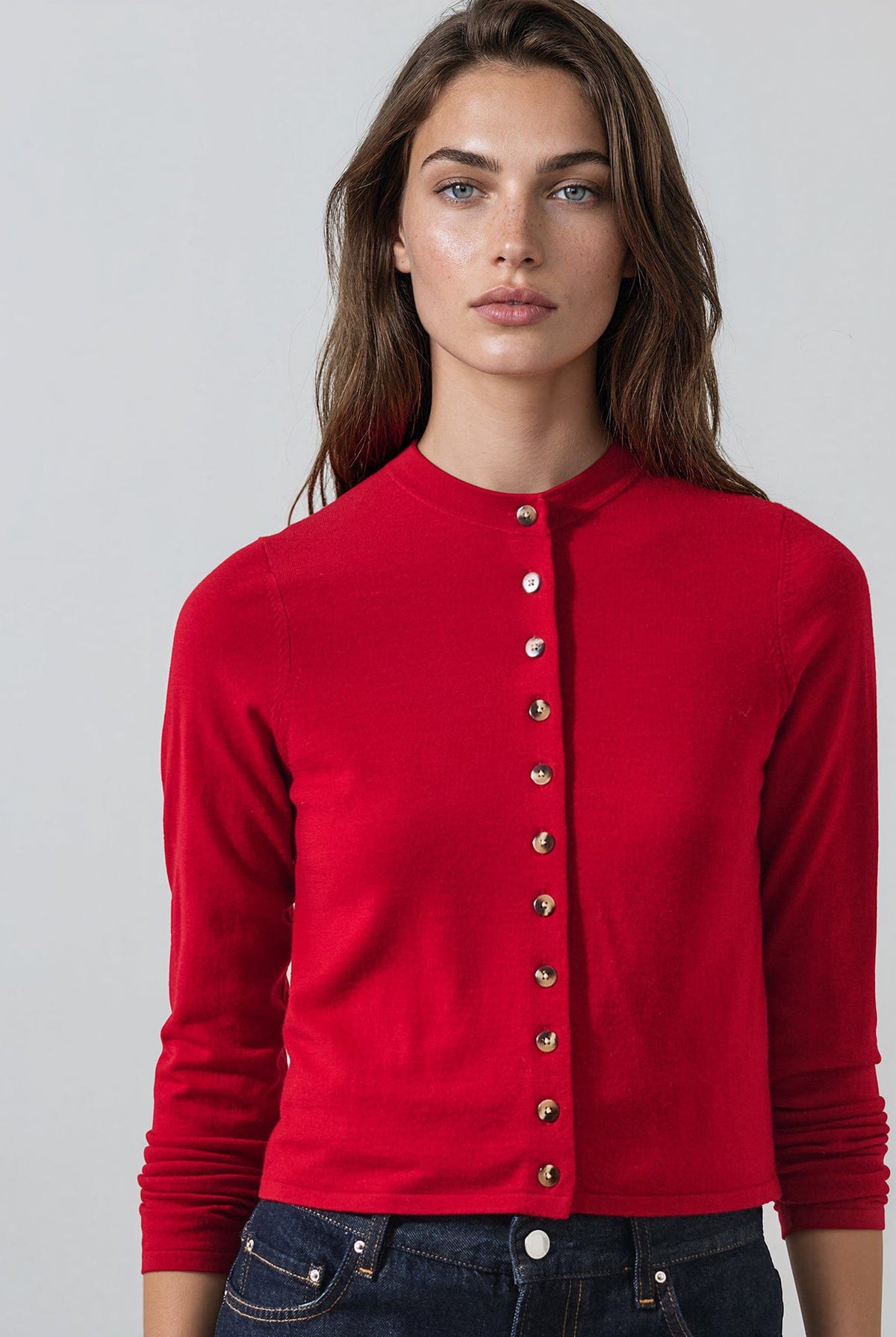 PATRICK ASSARAF - Extra-Fine Merino Cropped Cardigan