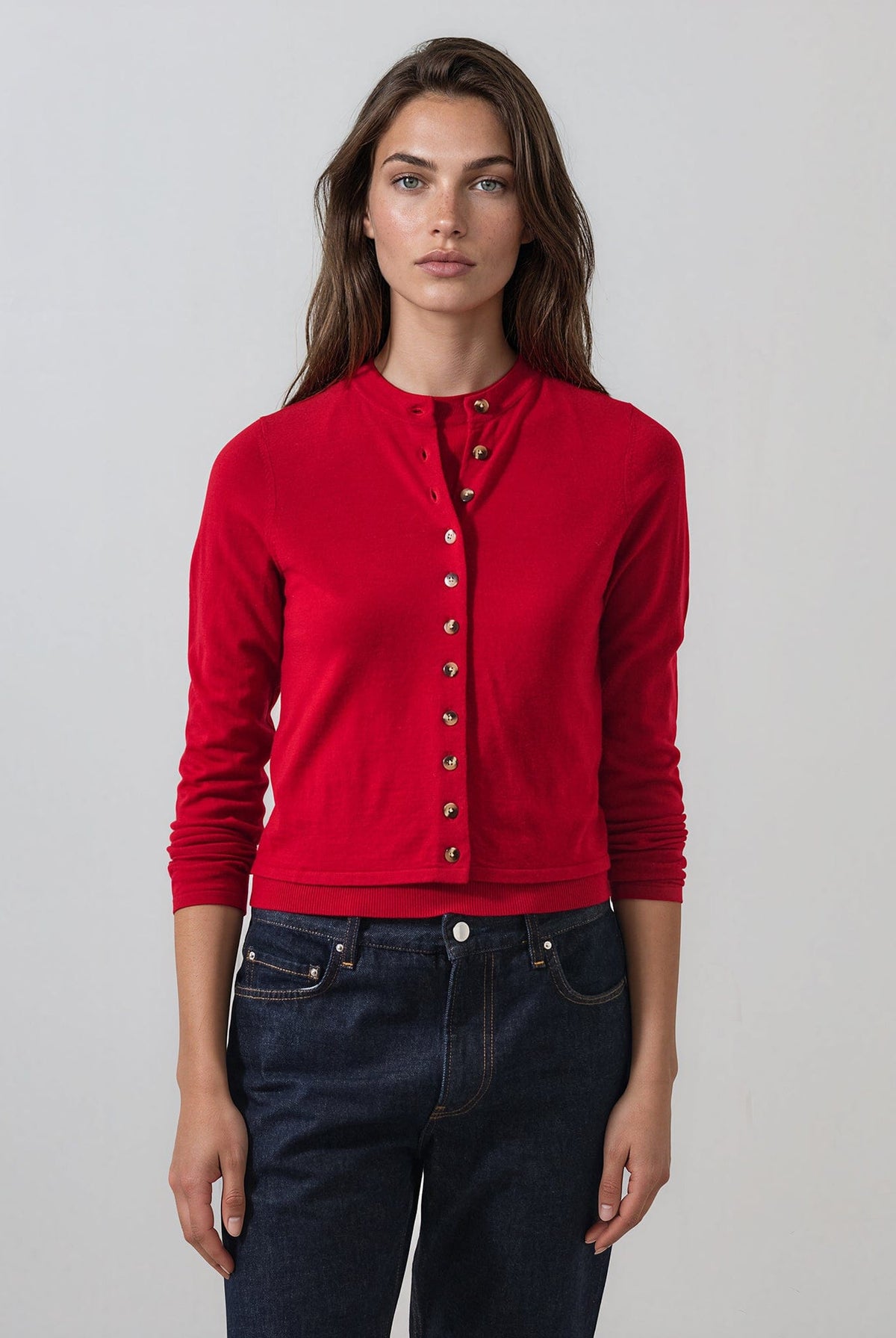 PATRICK ASSARAF - Extra-Fine Merino Cropped Cardigan