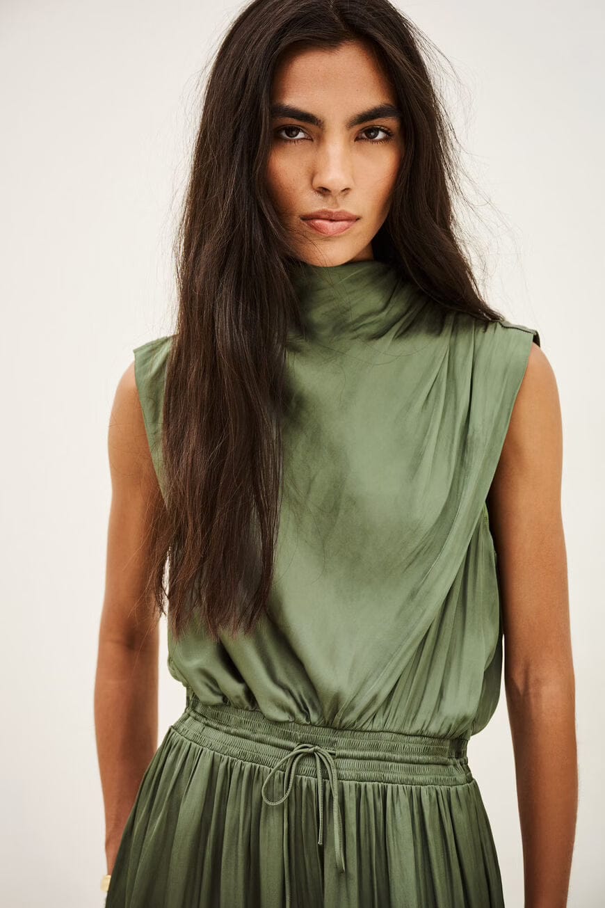 CELEA Midi Dress, Kaki (1H26CELE_KAKI)