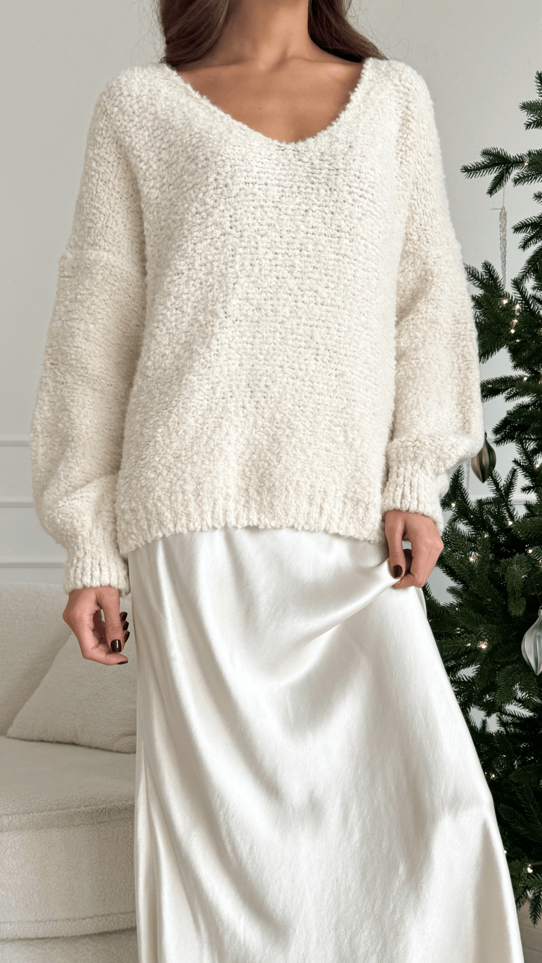 CHARLI - Chandail en Tricot Bouclé Jenny