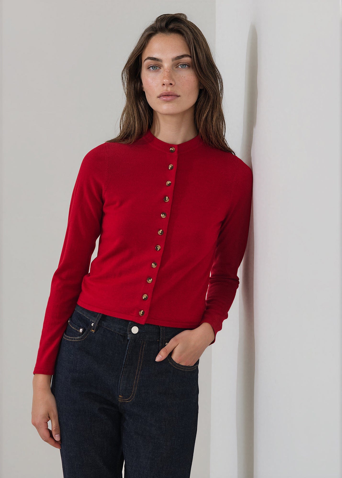 PATRICK ASSARAF - Extra-Fine Merino Cropped Cardigan