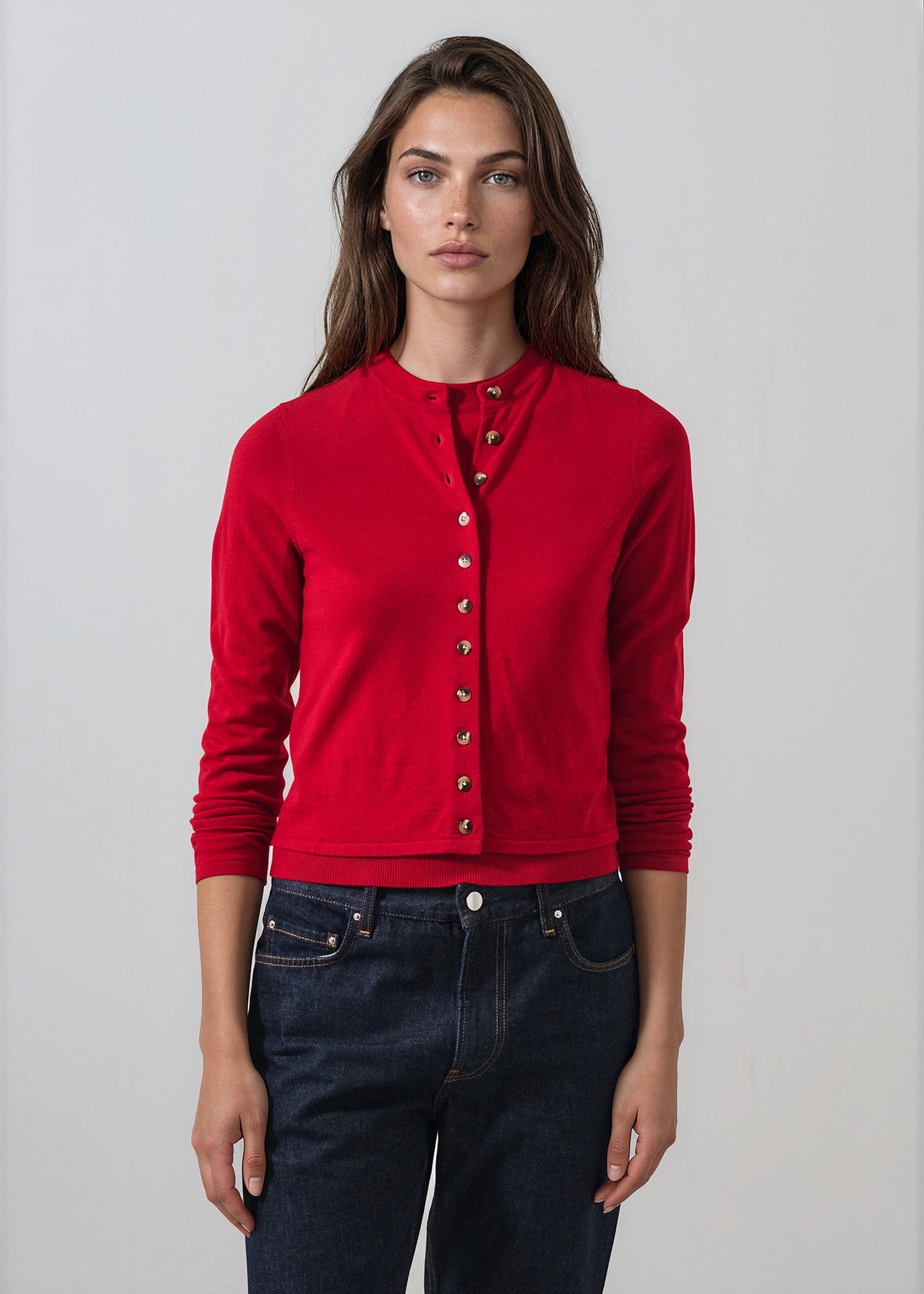 PATRICK ASSARAF - Extra-Fine Merino Cropped Cardigan