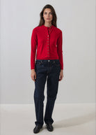 PATRICK ASSARAF - Extra-Fine Merino Cropped Cardigan