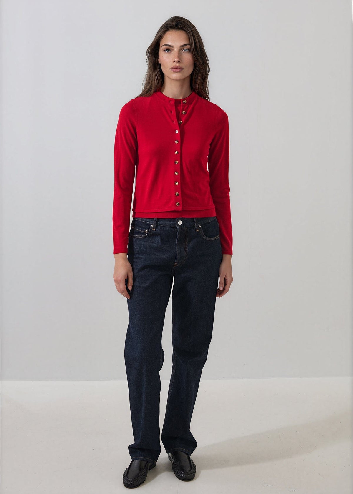 PATRICK ASSARAF - Extra-Fine Merino Cropped Cardigan