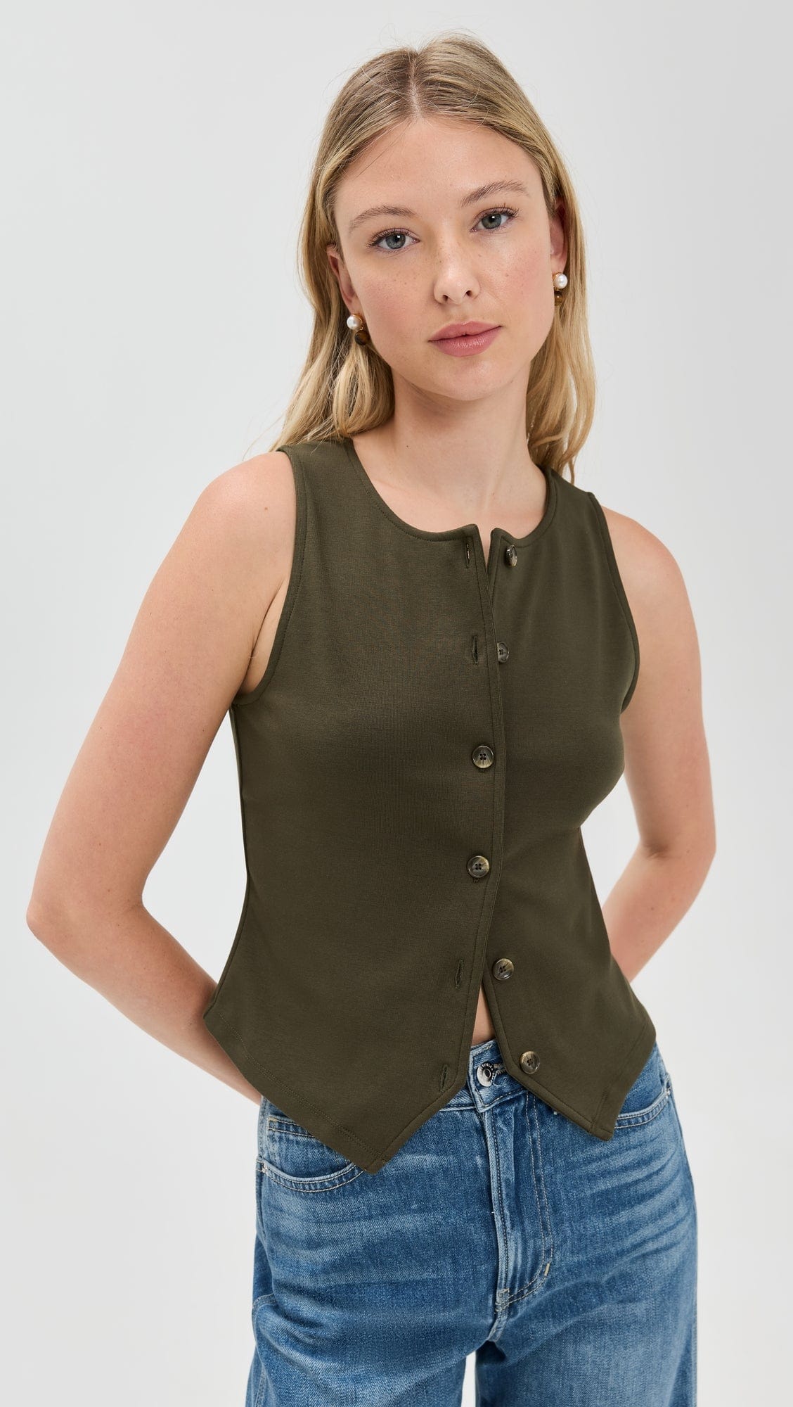 Sora bicolor camisole ANDMARY iceblue▲▲ ANDMARY】Sora bicolor camisole